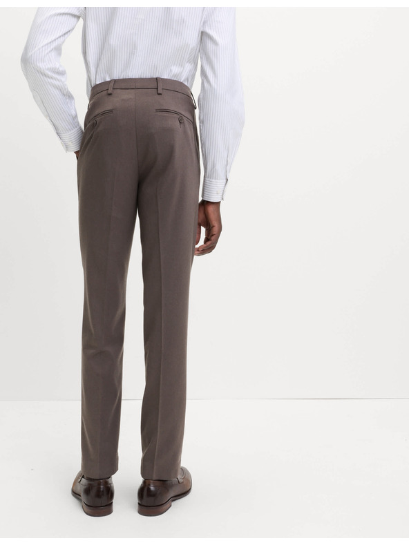 Marks & Spencer Hlače normalnega kroja z úpravou Smart Stretch Marks & Spencer rjava