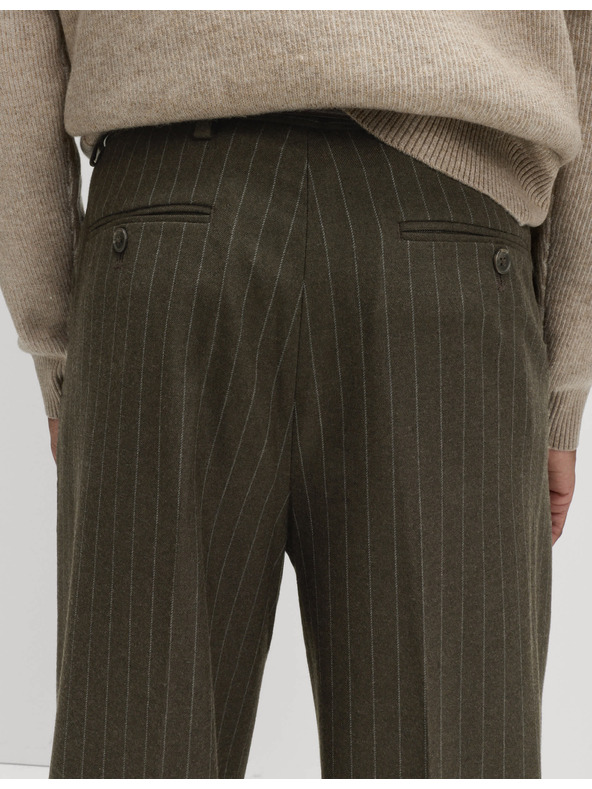 Marks & Spencer Gladke hlače prostega kroja z mehkimi črtami Marks & Spencer rjava