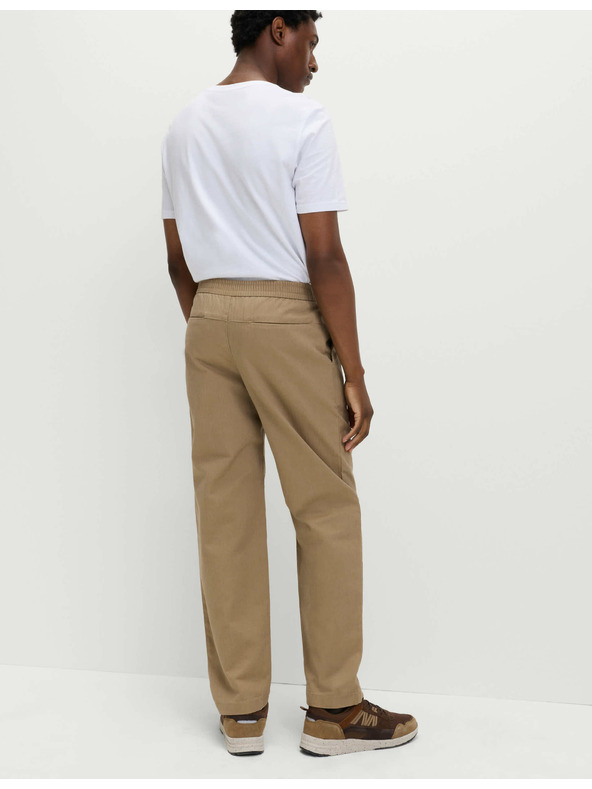 Marks & Spencer Hlače z motivom ribje kosti, iz čiste bombaže Marks & Spencer rjava