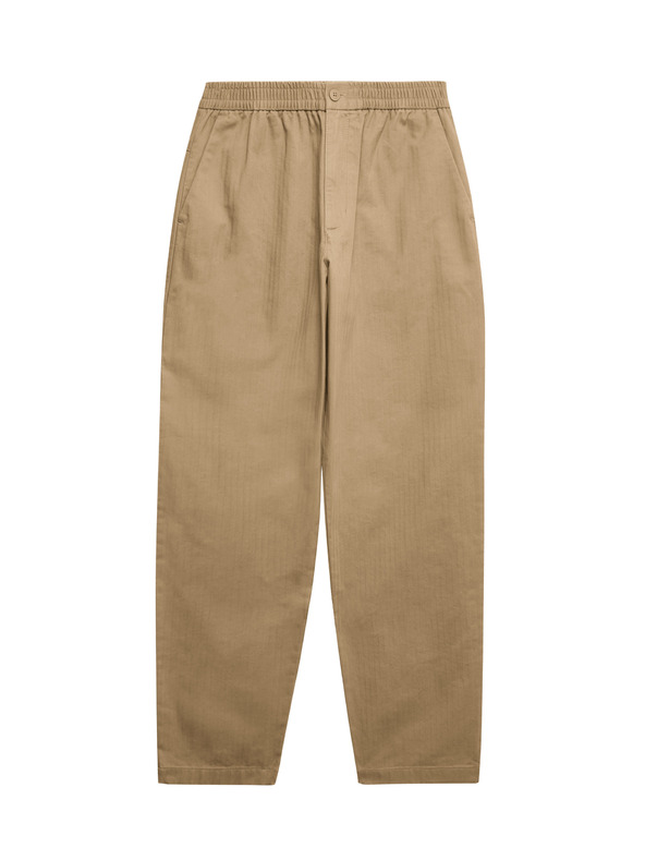 Marks & Spencer Hlače z motivom ribje kosti, iz čiste bombaže Marks & Spencer rjava