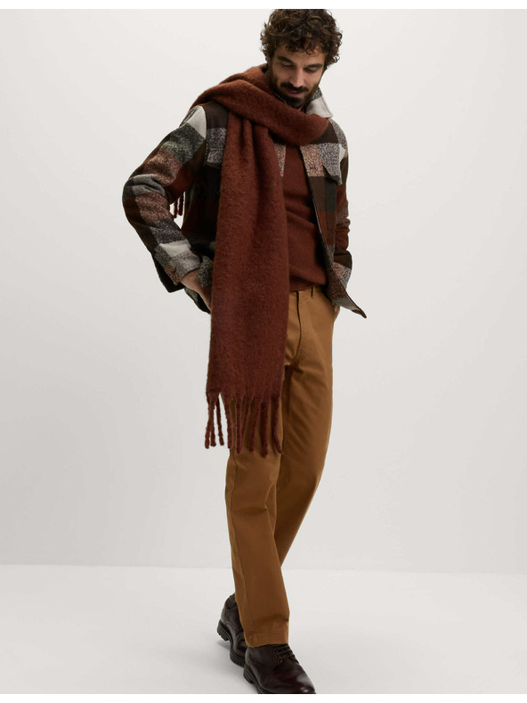 Marks & Spencer Keprske chino hlače Heritage normalnega kroja Marks & Spencer rjava