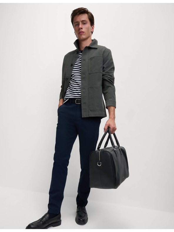 Marks & Spencer Marks & Spencer Stretch Chino Slim Fit hlače mornarsko modre barve