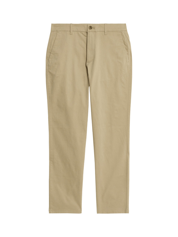 Marks & Spencer Raztegljive chino hlače normalnega kroja Marks & Spencer bež