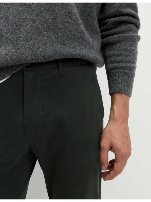 Marks & Spencer Hlače Marks & Spencer stretch chino slim fit sive barve