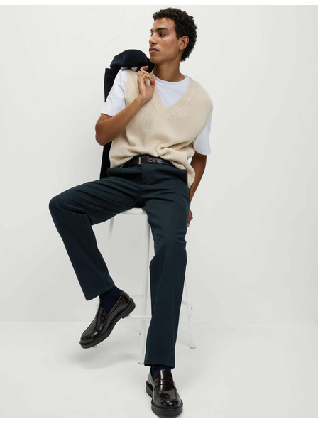 Marks & Spencer Raztegljive hlače chino Marks & Spencer mornarsko modre barve