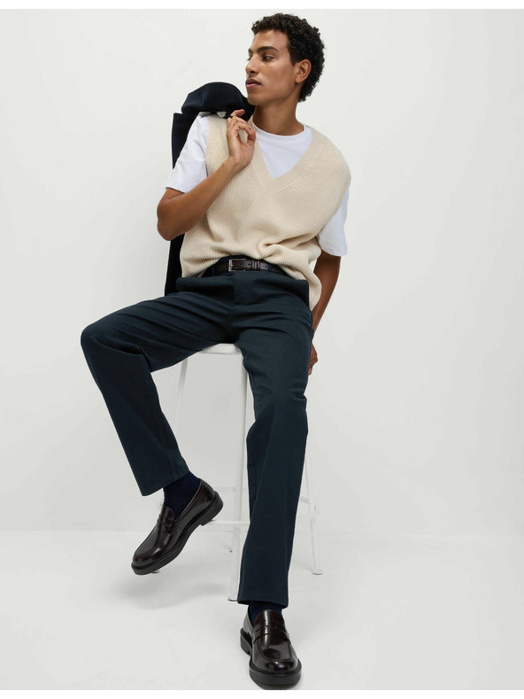 Marks & Spencer Raztegljive hlače chino Marks & Spencer mornarsko modre barve