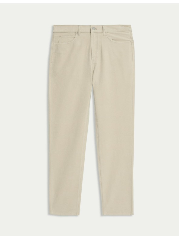 Marks & Spencer Italijanske moleskinaste hlače ravnega kroja, 5 žepov Marks & Spencer bež