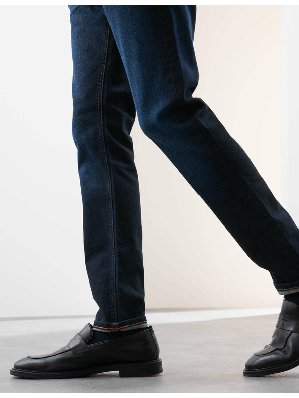 Marks & Spencer Raztegljive kavbojke v japonskem slogu, ozek rez Marks & Spencer mornarsko modra