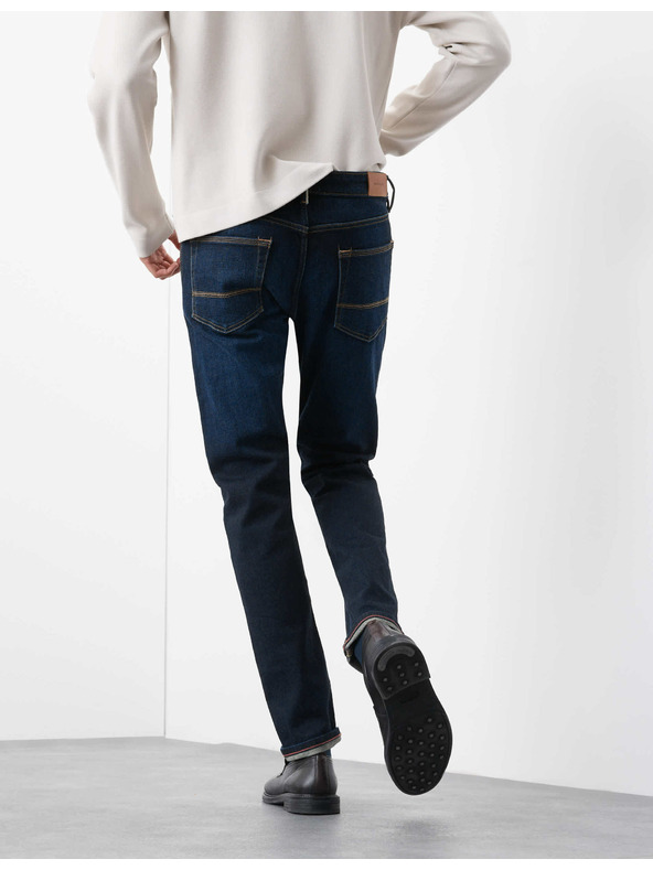 Marks & Spencer Raztegljive kavbojke v japonskem slogu, ozek rez Marks & Spencer mornarsko modra