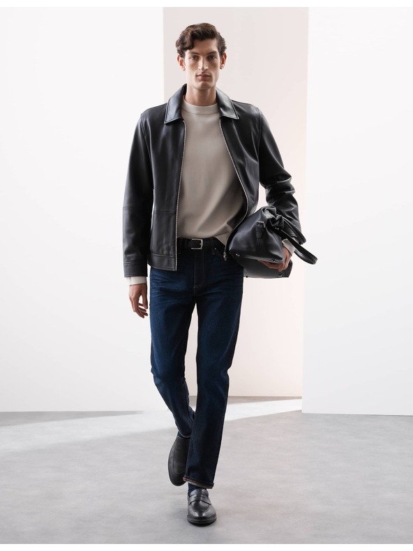 Marks & Spencer Raztegljive kavbojke v japonskem slogu, ozek rez Marks & Spencer mornarsko modra