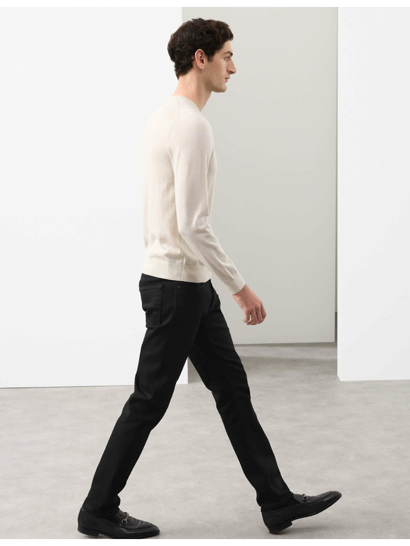 Marks & Spencer Raztegljive kavbojke v japonskem slogu, ozek rez Marks & Spencer črna