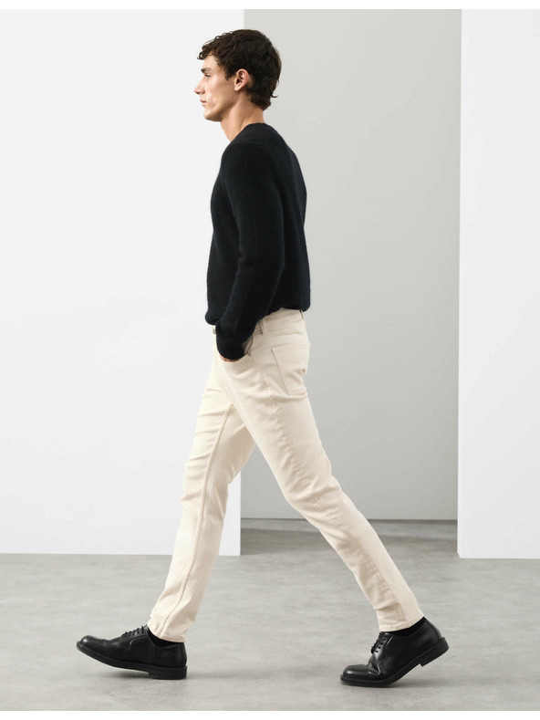 Marks & Spencer Italijanske kavbojke slim fit Marks & Spencer smetanova