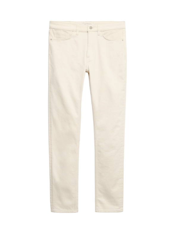 Marks & Spencer Italijanske kavbojke slim fit Marks & Spencer smetanova