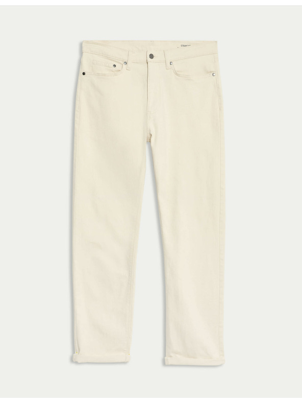 Marks & Spencer Raztegljive kavbojke ravnega kroja Marks & Spencer smetanova