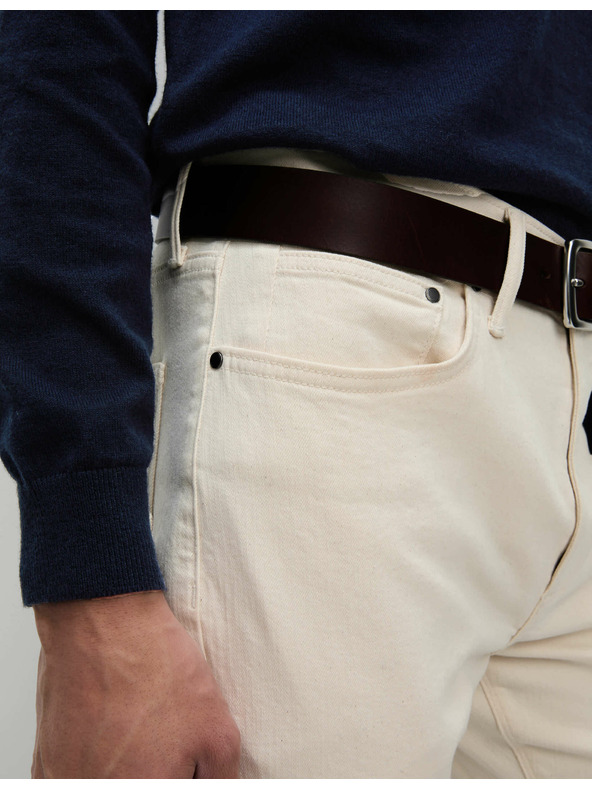 Marks & Spencer Raztegljive kavbojke ravnega kroja Marks & Spencer smetanova