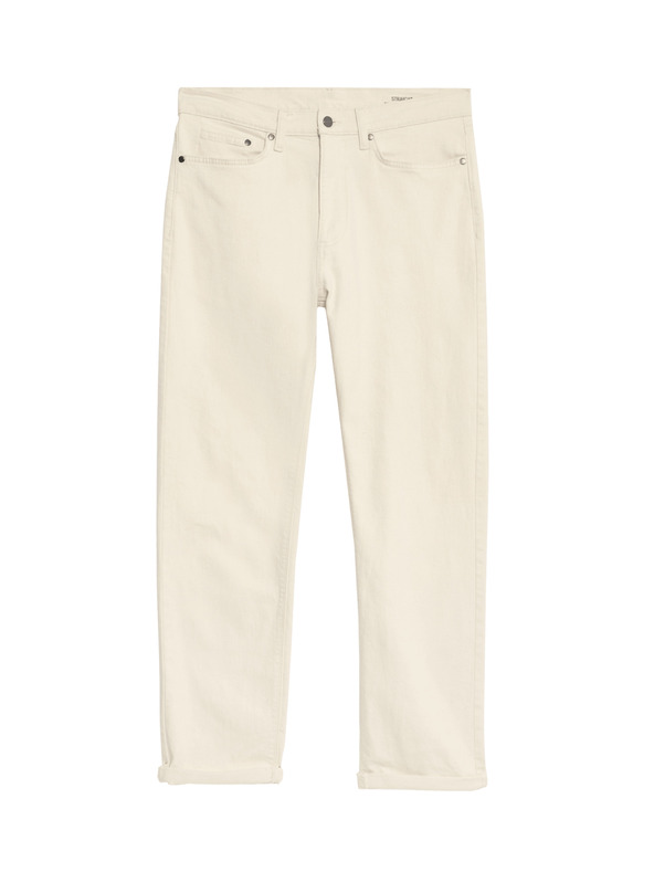 Marks & Spencer Raztegljive kavbojke ravnega kroja Marks & Spencer smetanova