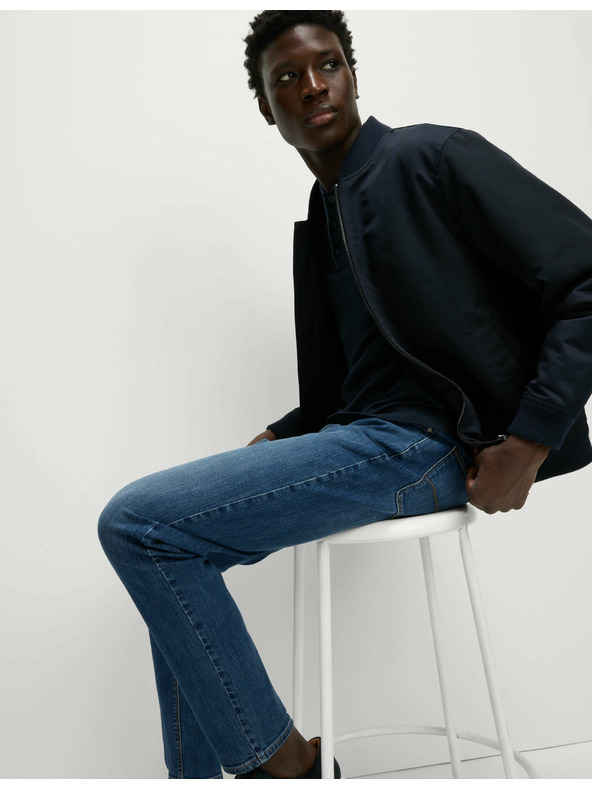 Marks & Spencer Raztegljive hlače chinos Marks & Spencer mornarsko modre barve