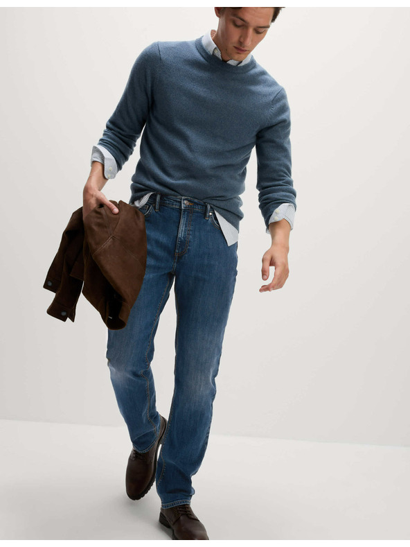 Marks & Spencer Raztegljive kavbojke ravnega kroja Marks & Spencer mornarsko modra