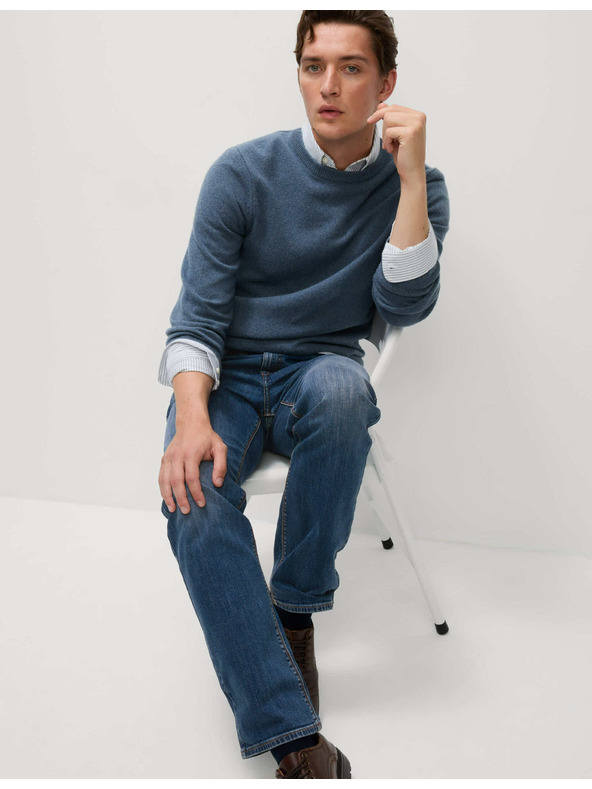 Marks & Spencer Raztegljive kavbojke ravnega kroja Marks & Spencer mornarsko modra