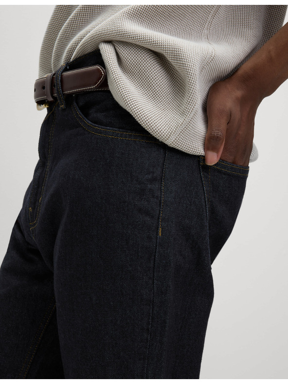 Marks & Spencer Ohlapne kavbojke ravnega kroja Authentic Marks & Spencer mornarsko modra