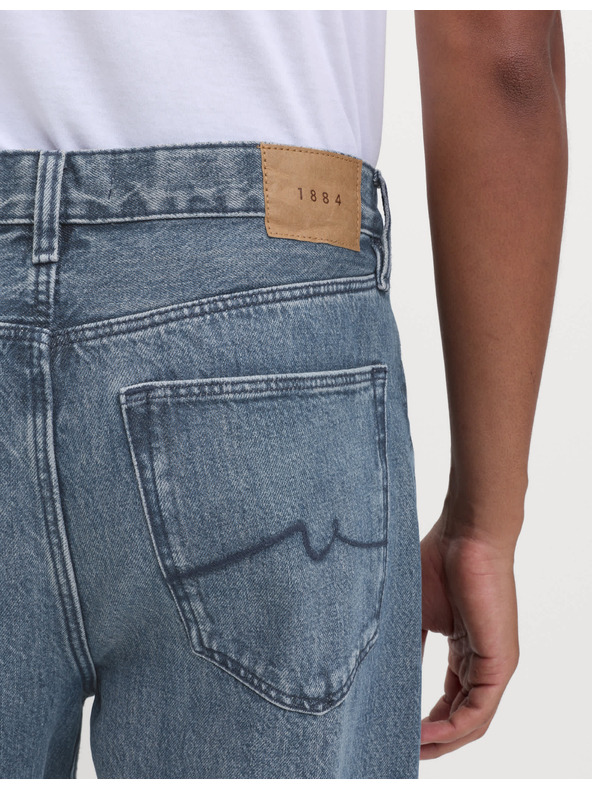 Marks & Spencer Authentic ohlapne trdne kavbojke Marks & Spencer modra