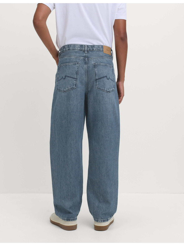 Marks & Spencer Authentic ohlapne trdne kavbojke Marks & Spencer modra