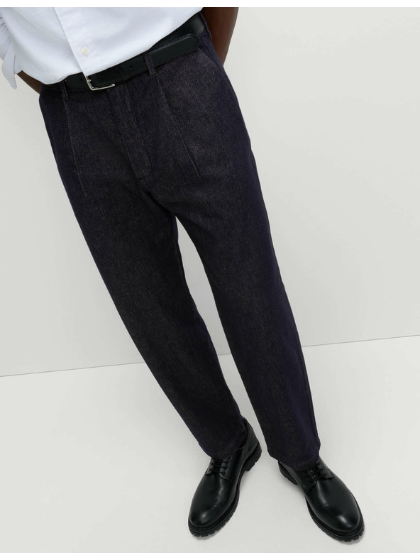 Marks & Spencer Zožene kavbojke Smart Pleat Marks & Spencer mornarsko modra