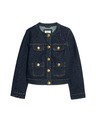 Marks & Spencer Jeans jakna z gumbi brez ovratnika Marks & Spencer mornarsko modra