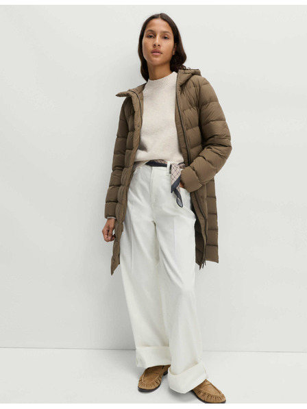 Marks & Spencer Prešit puhast pokrivač iz perja in puha s kapuco Marks & Spencer zelena