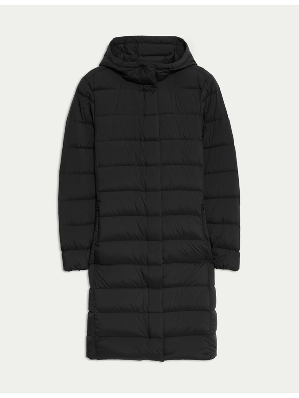 Marks & Spencer Prešit puhast pokrivač iz perja in puha s kapuco Marks & Spencer črna