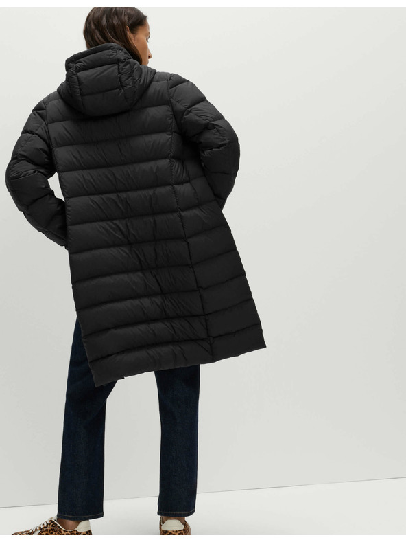 Marks & Spencer Prešit puhast pokrivač iz perja in puha s kapuco Marks & Spencer črna
