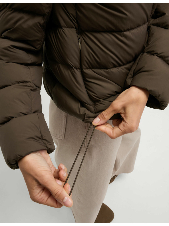 Marks & Spencer Zložljiva prošita puhovka s perjem in puhom Marks & Spencer rjava