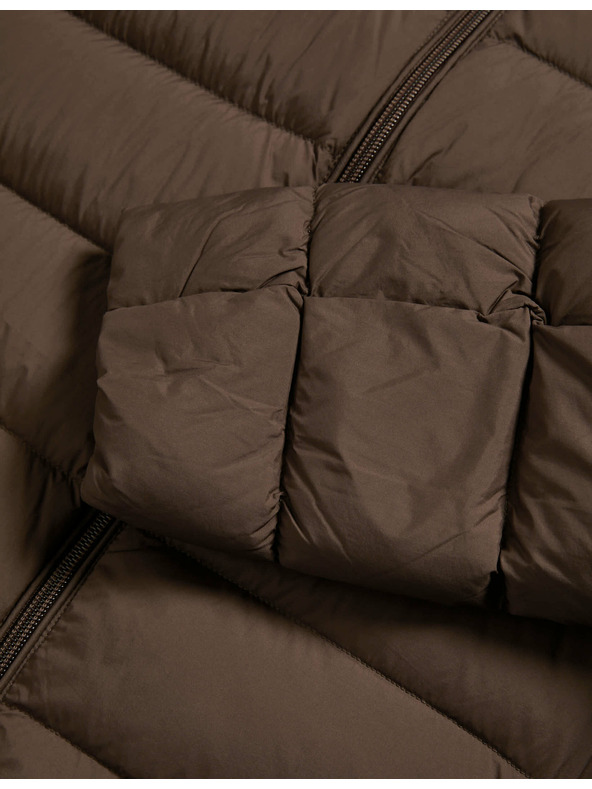 Marks & Spencer Zložljiva prošita puhovka s perjem in puhom Marks & Spencer rjava