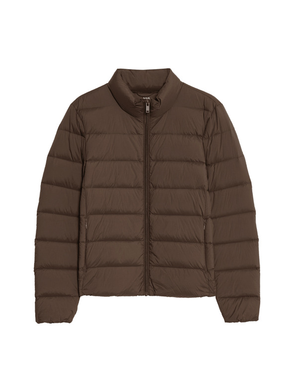 Marks & Spencer Zložljiva prošita puhovka s perjem in puhom Marks & Spencer rjava