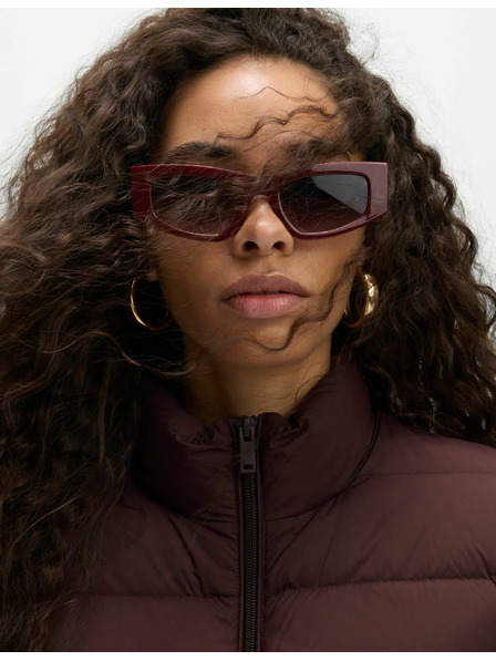 Marks & Spencer Zložljiva prošita puhovka s perjem in puhom Marks & Spencer rdeča