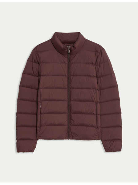 Marks & Spencer Zložljiva prošita puhovka s perjem in puhom Marks & Spencer rdeča