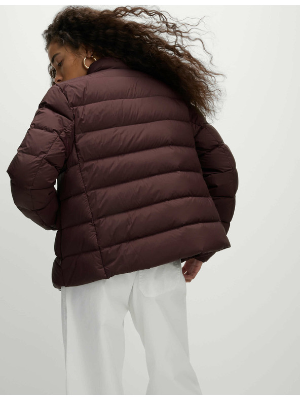 Marks & Spencer Zložljiva prošita puhovka s perjem in puhom Marks & Spencer rdeča