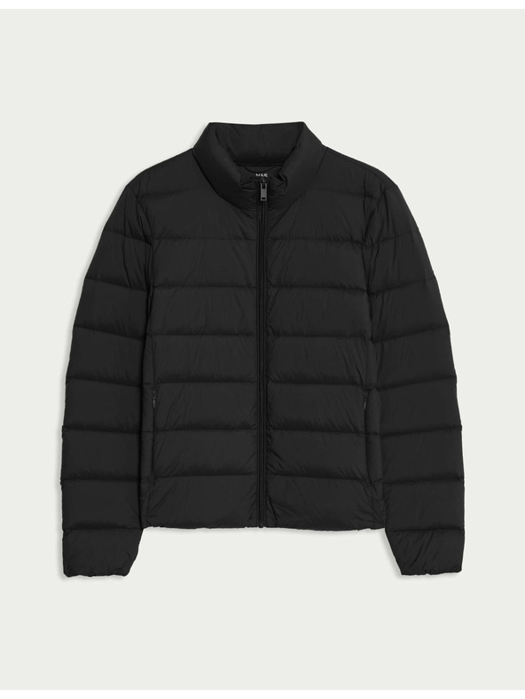 Marks & Spencer Zložljiva prošita puhovka s perjem in puhom Marks & Spencer črna