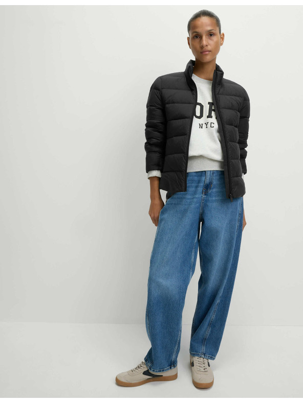 Marks & Spencer Zložljiva prošita puhovka s perjem in puhom Marks & Spencer črna