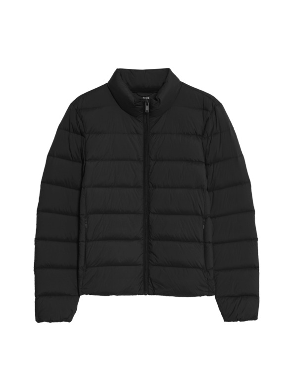 Marks & Spencer Zložljiva prošita puhovka s perjem in puhom Marks & Spencer črna