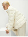 Marks & Spencer Zložljiva prošita puhovka s perjem in puhom Marks & Spencer smetanasta