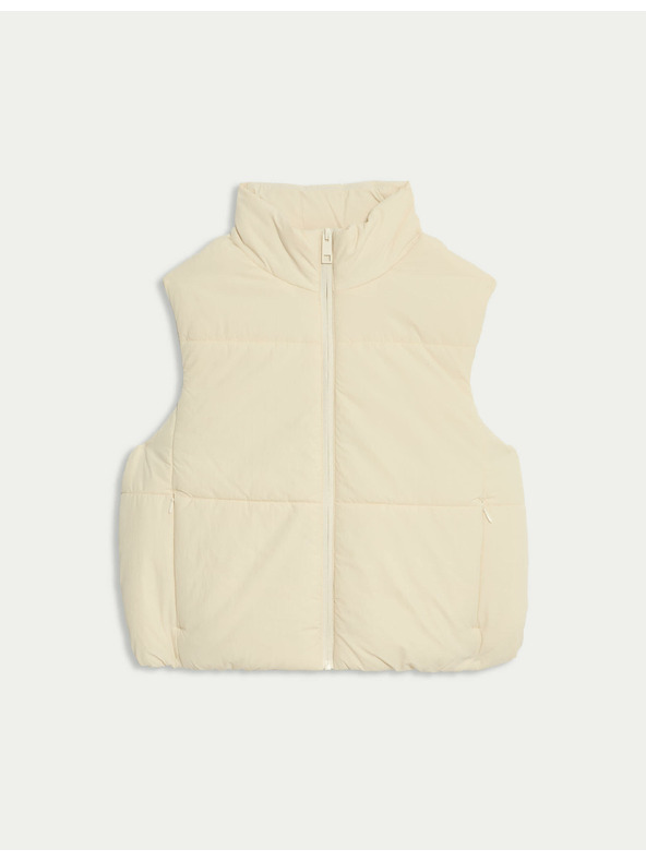 Marks & Spencer Kratka prošita telovnik s tehnologijo Thermowarmth™ Marks & Spencer bež