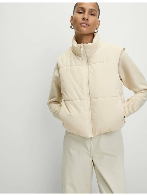 Marks & Spencer Kratka prošita telovnik s tehnologijo Thermowarmth™ Marks & Spencer bež