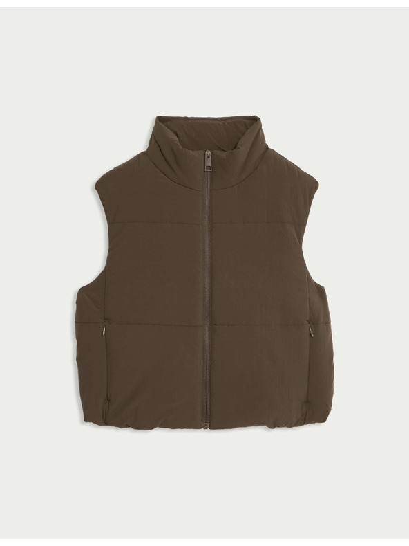 Marks & Spencer Kratka prošita telovnik s tehnologijo Thermowarmth™ Marks & Spencer rjava