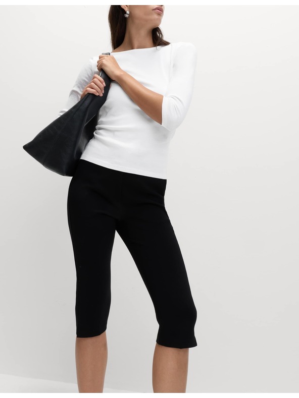 Marks & Spencer Top ozkega kroja iz čiste bombaže Marks & Spencer bela