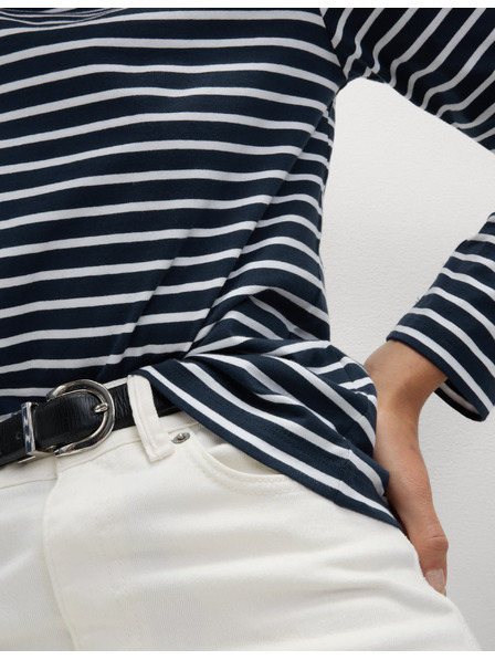 Marks & Spencer Top iz čiste bombaže za vsakdanjo rabo Marks & Spencer mornarsko modra