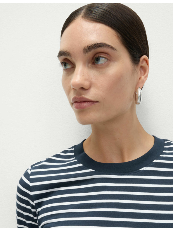 Marks & Spencer Top iz čiste bombaže za vsakdanjo rabo Marks & Spencer mornarsko modra