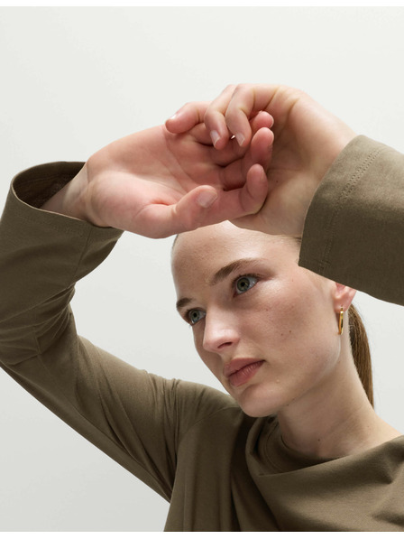 Marks & Spencer Top iz čiste bombaže za vsakdanjo rabo Marks & Spencer zelena