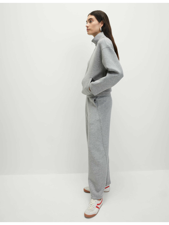 Marks & Spencer Neopren jopica na zadrgo z stoječim ovratnikom Marks & Spencer siva