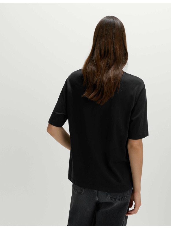 Marks & Spencer Okrašena majica Lucky iz čiste bombaže Marks & Spencer črna